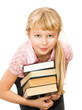 child with books