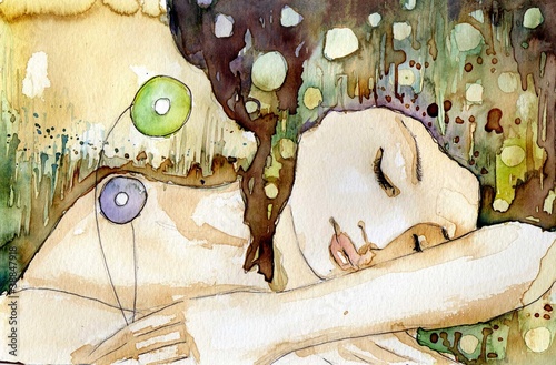 Ilustración: senna piękna dziewczyna senna piękna dziewczyna