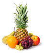Fresh tropical fruits isolated Fresh tropical fruits isolated