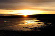 sunset in mediana lagoon
