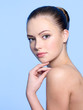 Beautiful face of teen girl