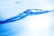 Fresh clean water wave with bubbles
