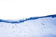 Fresh clean water wave with bubbles
