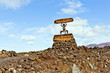 el diabolo, Sign for volcanic national park Timanfaya