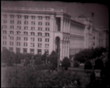 Kiev streets pan, vintage b&w 8mm footage