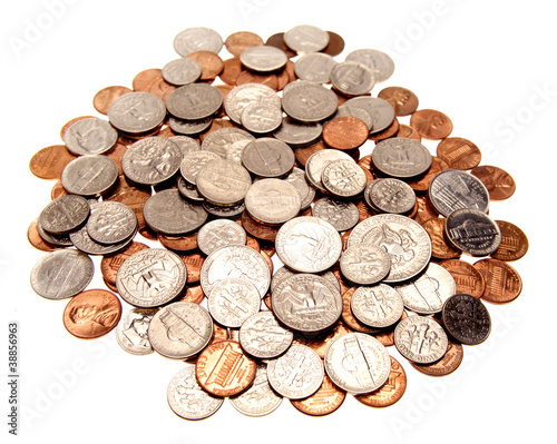Photo: American coins American coins