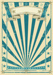 retro blue poster retro blue poster