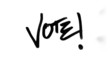 Writing 'Vote!' on Paper