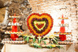 Pineapple swan, fruits lay design for event