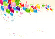 Festive balloons background