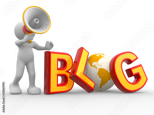 Illustration: Word "Blog" Word "Blog"