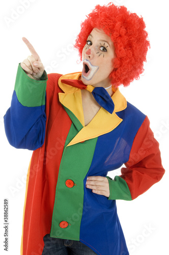 Foto: Clown zeigt Clown zeigt