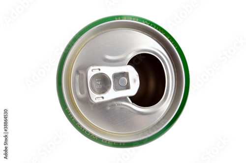 Photo: Crumpled Aluminum can isolated Crumpled Aluminum can isolated