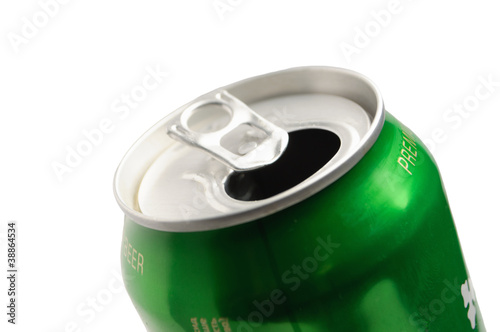 Photo: Crumpled Aluminum can isolated Crumpled Aluminum can isolated