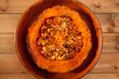 cutted half pumpkin roasted pumpkin cutted half pumpkin roasted pumpkin