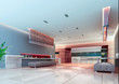 3d futuristic corridor, hall 3d futuristic corridor, hall