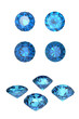 Round swiss blue topaz