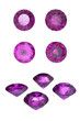 Round amethyst