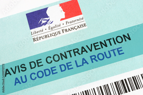 Foto: Avis de contravention code de la route Avis de contravention code de la route