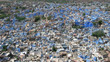 Aerial view of Blue City Jodhpur in India