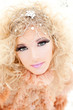 Baroque haute couture woman portrait