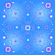 Floral blue background