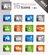 Angle Stickers - Real estate icons Angle Stickers - Real estate icons