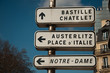 panneaux indicateurs à Paris