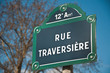 rue traversière à Paris 12ièm