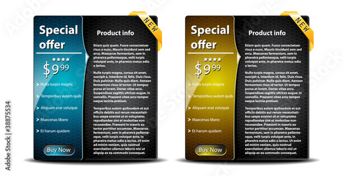 Vector: Special sale banners with product info-vector Special sale banners with product info-vector
