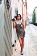 Sweet woman model in Old Riga Sweet woman model in Old Riga