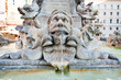 Fountain and Egyptian obelisk in Piazza della Rotonda, Rome