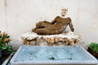 antique Silenus statue on via del Babuino, Rome
