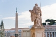 view on St.Peter Square from Piazza Pio, Vatican, Italy view on St.Peter Square from Piazza Pio, Vatican, Italy