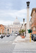 view on St.Peter Basilica from via Conciliazione in Rome view on St.Peter Basilica from via Conciliazione in Rome