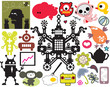 Mix of different vector images and icons. vol.41