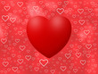 Love background with hearts