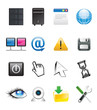 abstract communication icon set abstract communication icon set