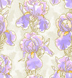 Photo en ligne au meilleur prix Seamless pattern with iris