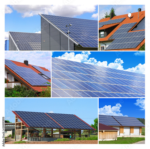 Photo: Solarzellen - Collage Solarzellen - Collage