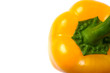 yellow paprika on white background yellow paprika on white background