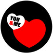 Vector: Hearts with black background (vector) Hearts with black background (vector)