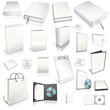 White 3d blank cover collection