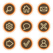 Basic web icons, vintage buttons Basic web icons, vintage buttons