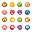 Colored dots - Real estate icons Colored dots - Real estate icons