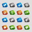 Cut Squares - Real estate icons Cut Squares - Real estate icons