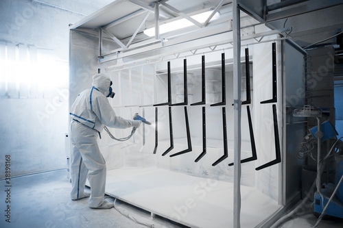 Photo: Powder coating Powder coating