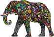 Vektor: The cheerful elephant II The cheerful elephant II