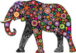 Vektor: The cheerful elephant I The cheerful elephant I