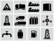 Natural gas icons set.